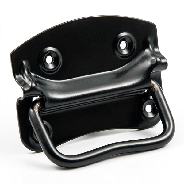 MINUTEX Maniglia per Bauli in Acciaio Zincato Nero - MINUTEX